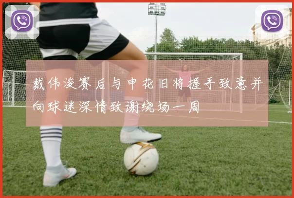 戴伟浚赛后与申花旧将握手致意并向球迷深情致谢绕场一周